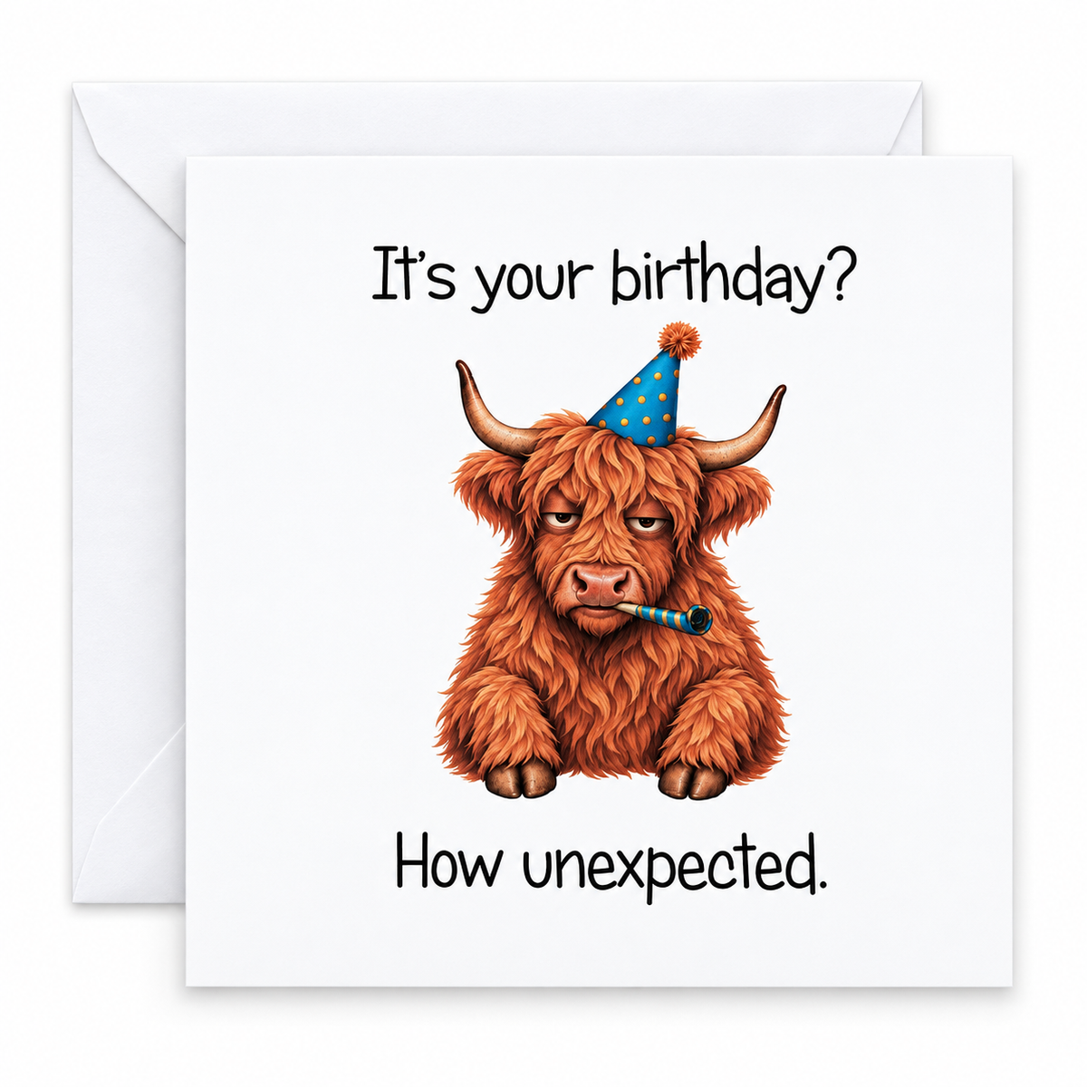 Funny Cow Birthday Card It's your birthday? How Unexpected