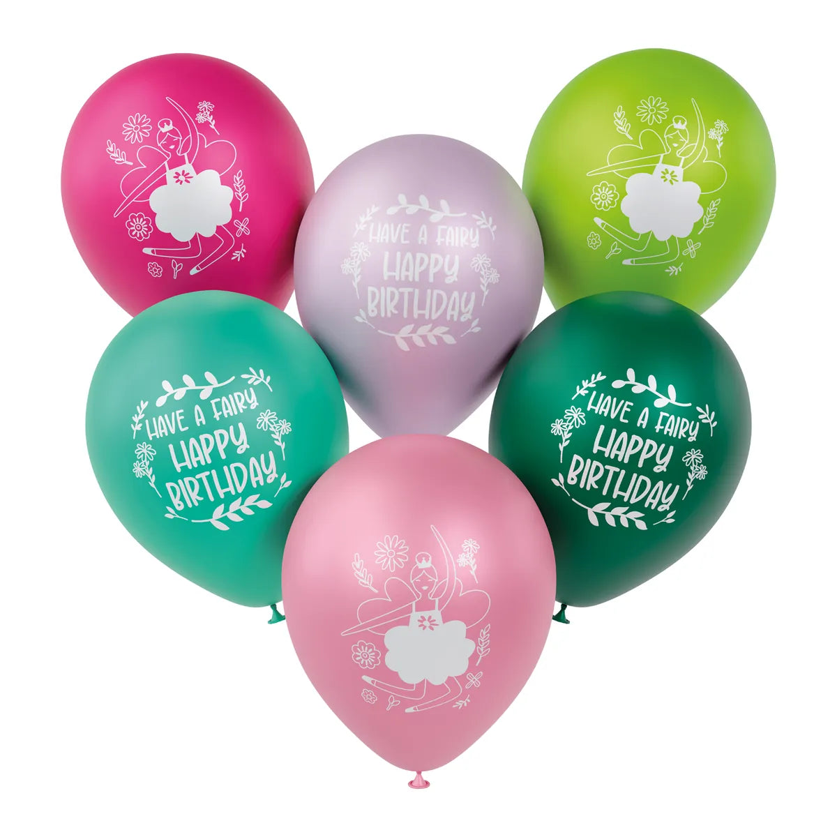 Fabulous Fairy Latex Balloons 33cm - 6 Pieces