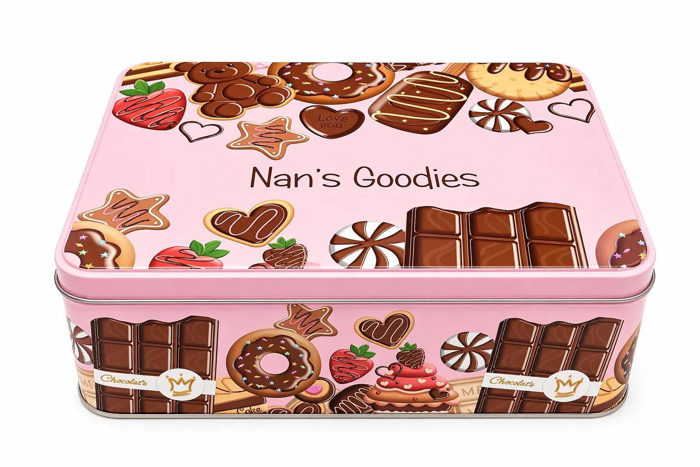 Nan's Goodies Pink Gift Tin