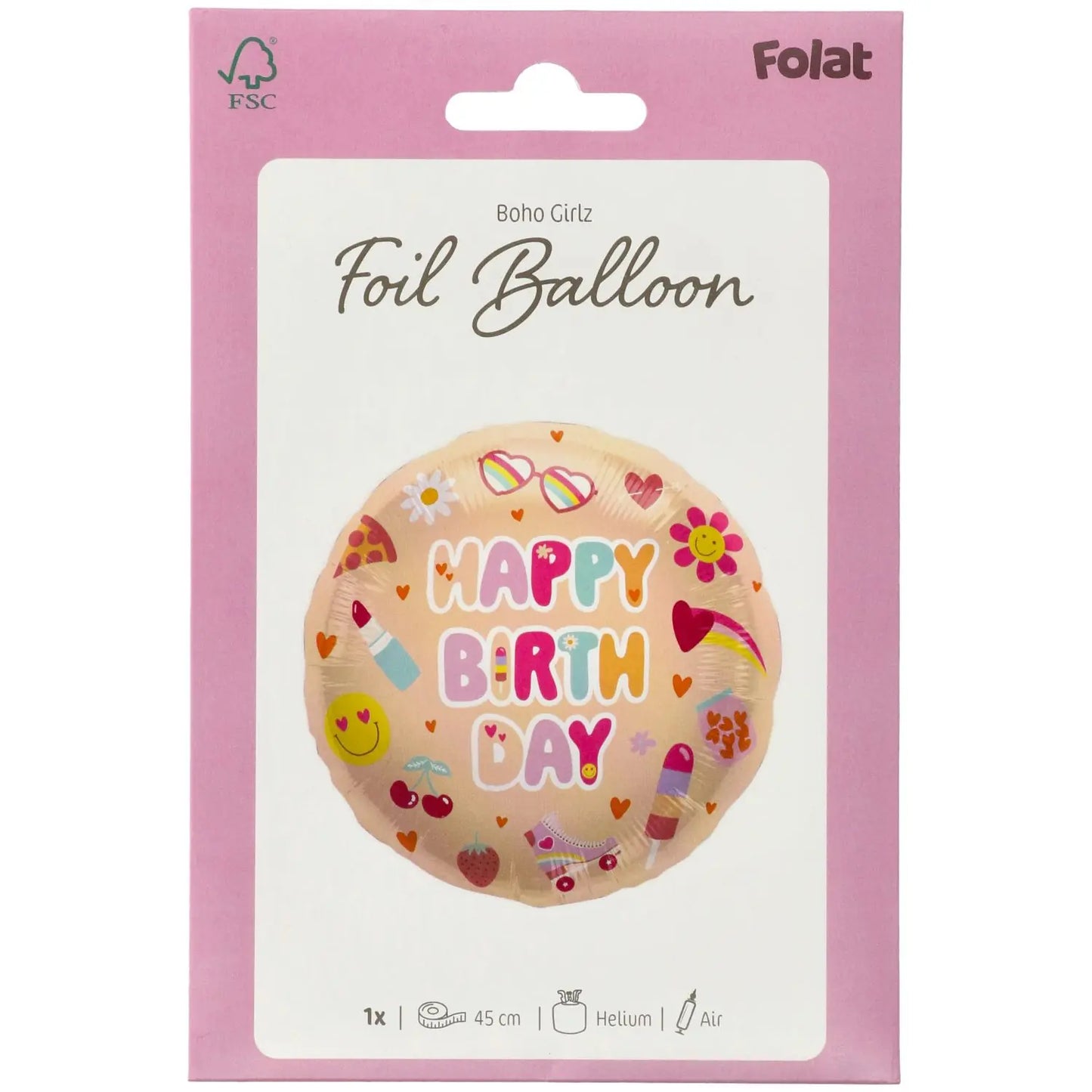 Boho Girlz Party Foil Balloon - 45cm