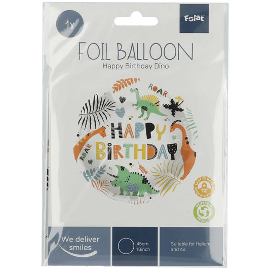 Dino Roars Party Foil Balloon - 45cm