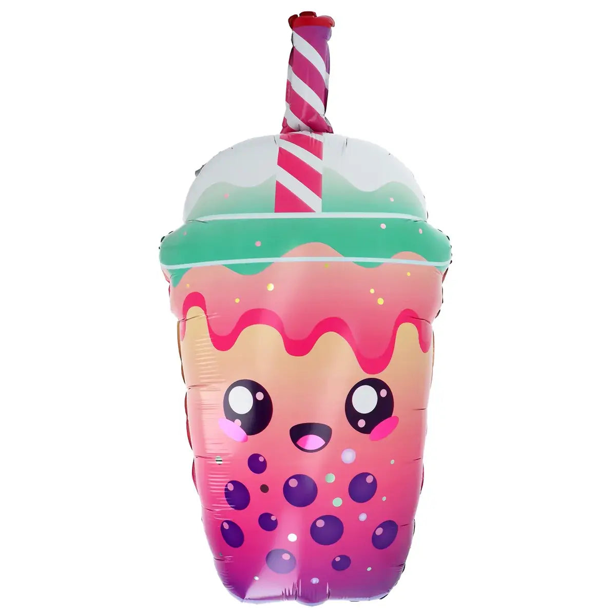 Kawaii Party Bubble Tea Foil Balloon - 38x76cm