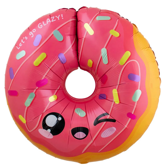 Kawaii Party Donut Foil Balloon - 60x59cm