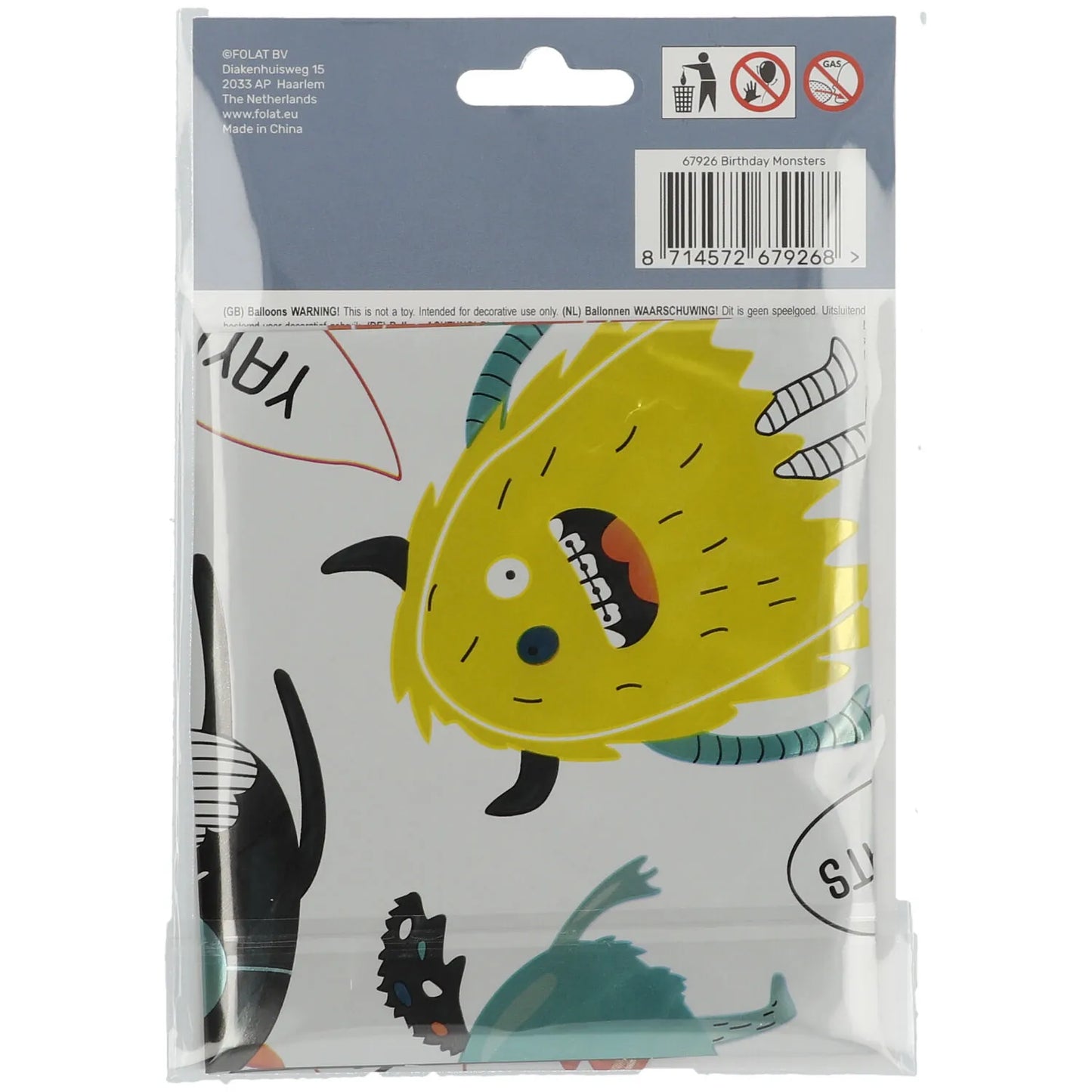 Monster Bash Foil Balloon - 45cm