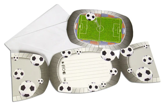 Football Party Invitations - 8 Pieces