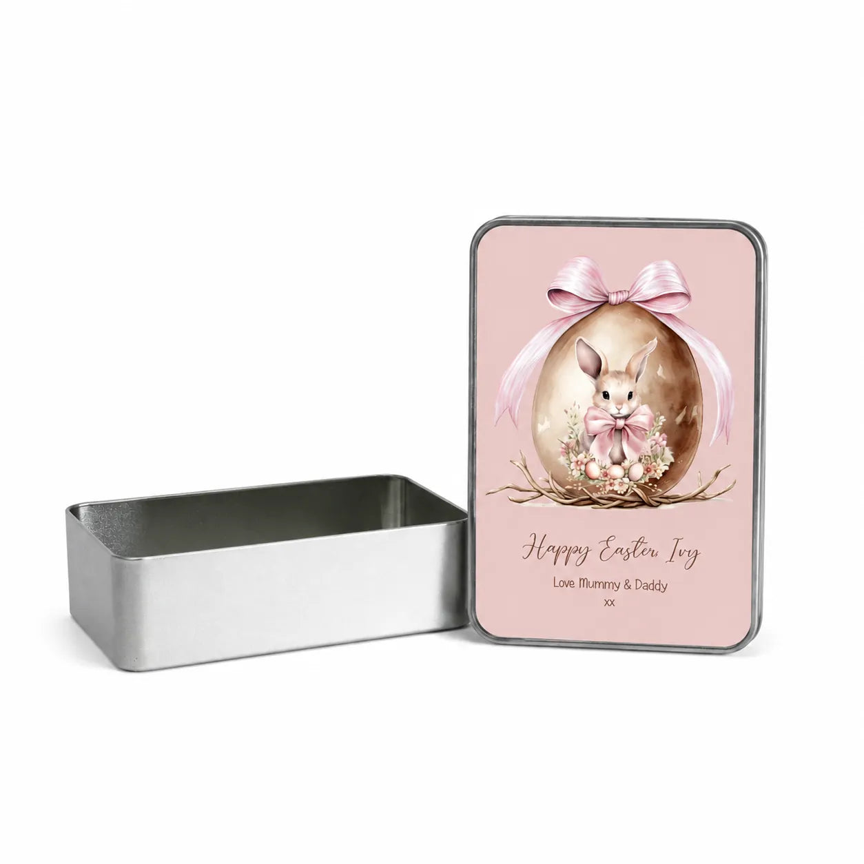 Personalised Easter Rabbit Gift Tin