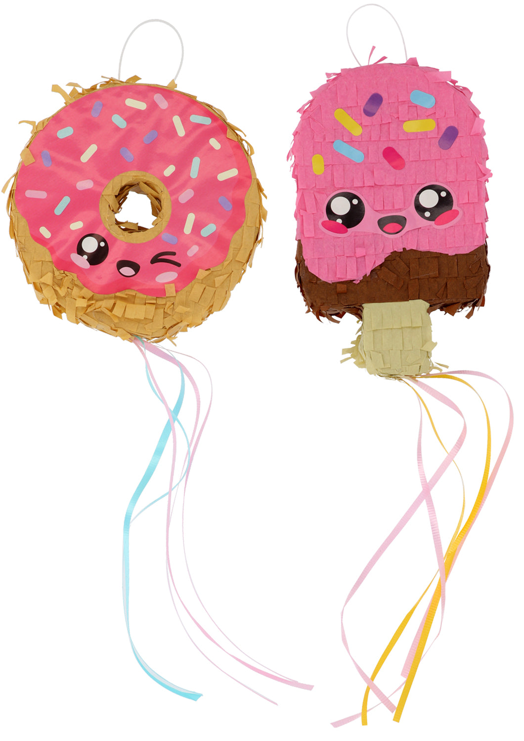 Kawaii Ice Cream and Dougnut Pinata - 2 Pieces
