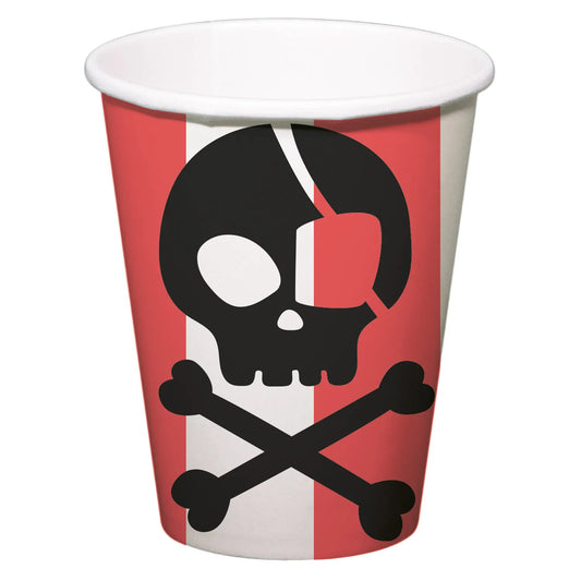 Pirate Party Cups 250ml - 8 Pieces