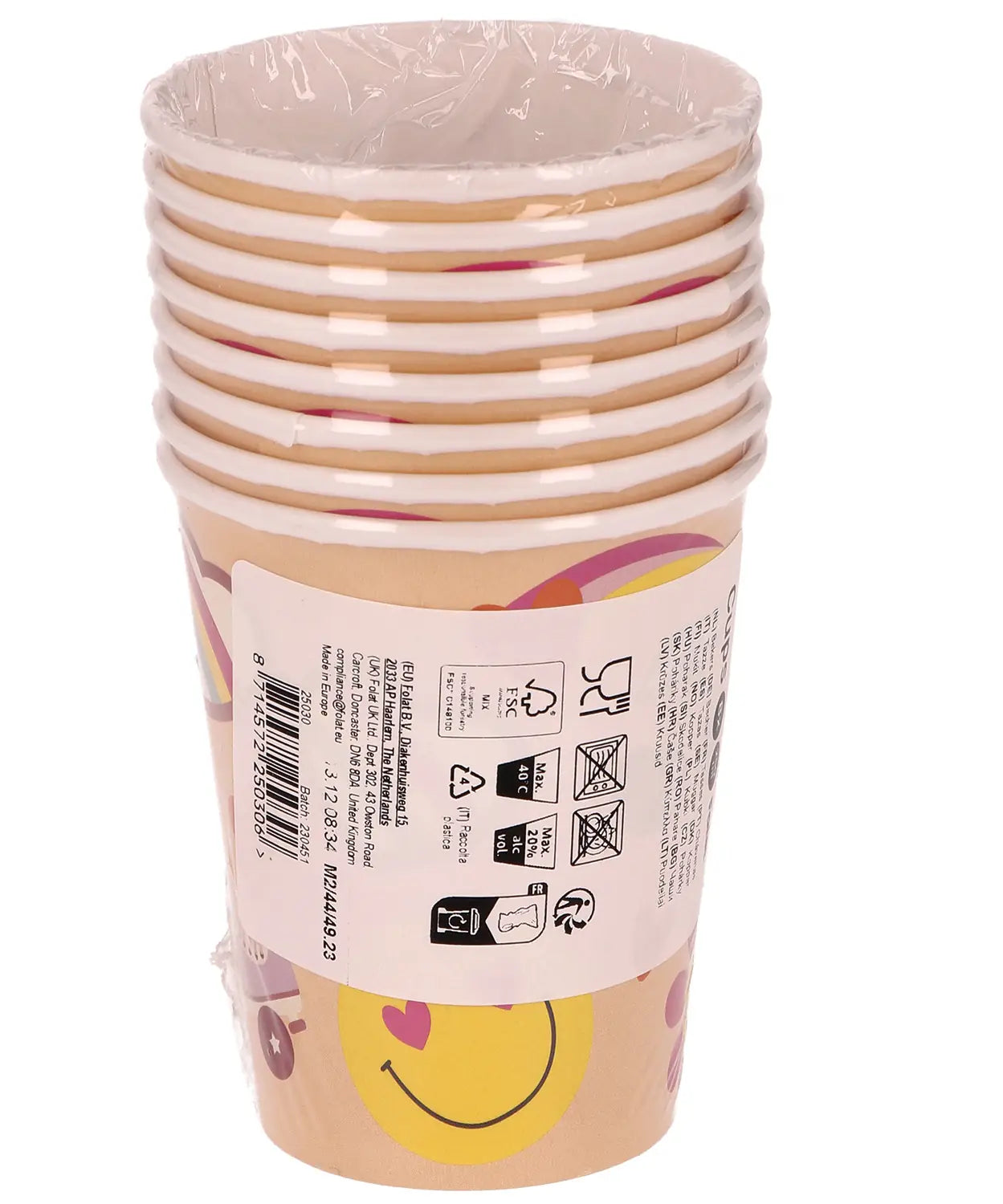 Boho Girlz Party Paper Cups 250ml - 8 Pieces