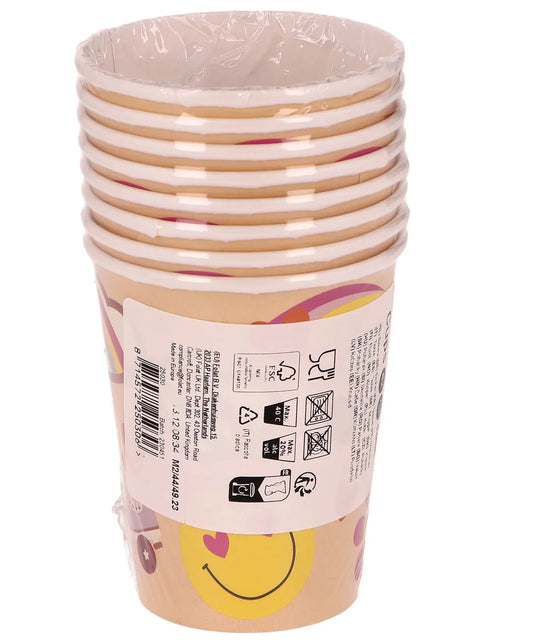 Boho Girlz Party Paper Cups 250ml - 8 Pieces