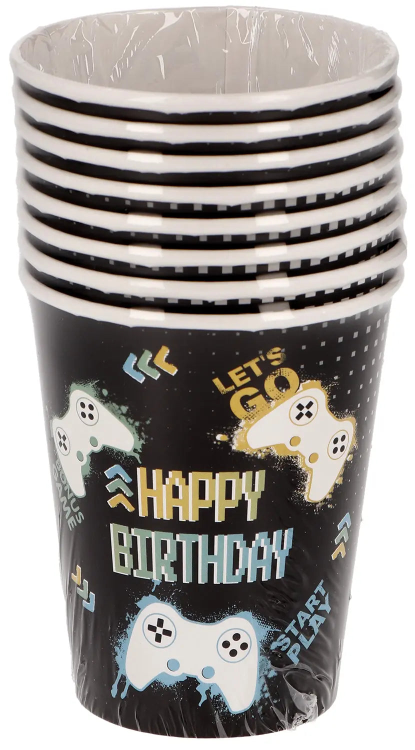 Level Up Gaming Paper Cups 250 ml - 8 pieces