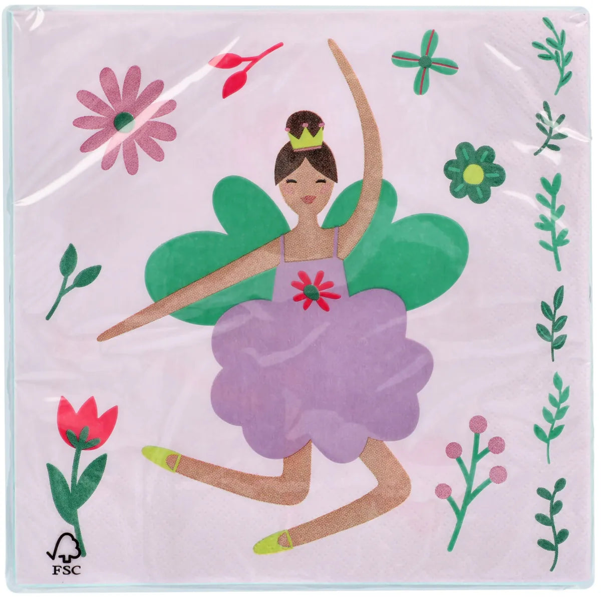 Fabulous Fairy Party Napkins 33x33cm - 20 Pieces