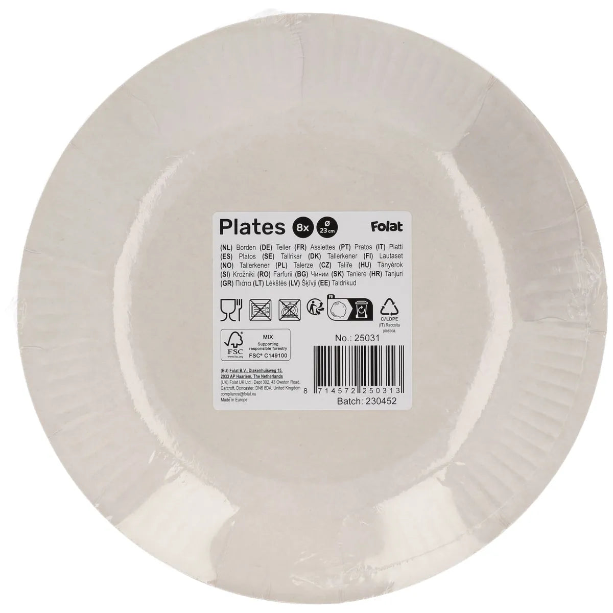 Boho Girlz Paper Plates 23cm - 8 Pieces