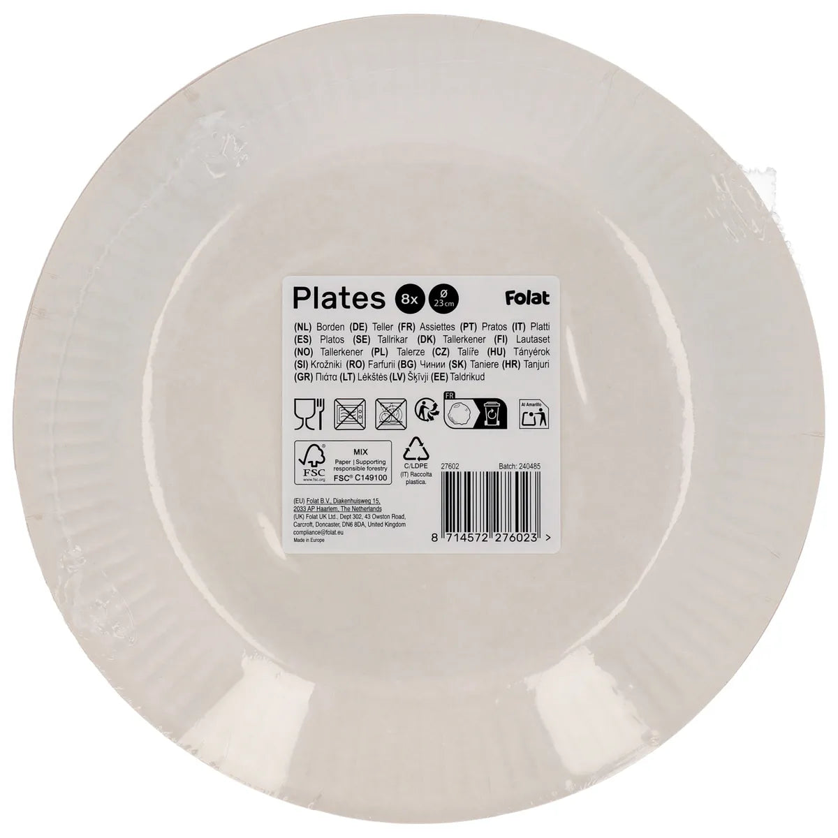 Fabulous Fairy Party Paper Plates 23cm - 8 Pieces