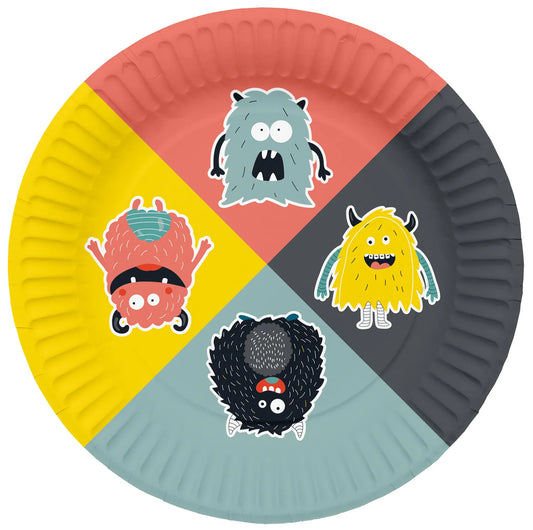 Monster Bash Party Plates 23 cm - 8 pieces