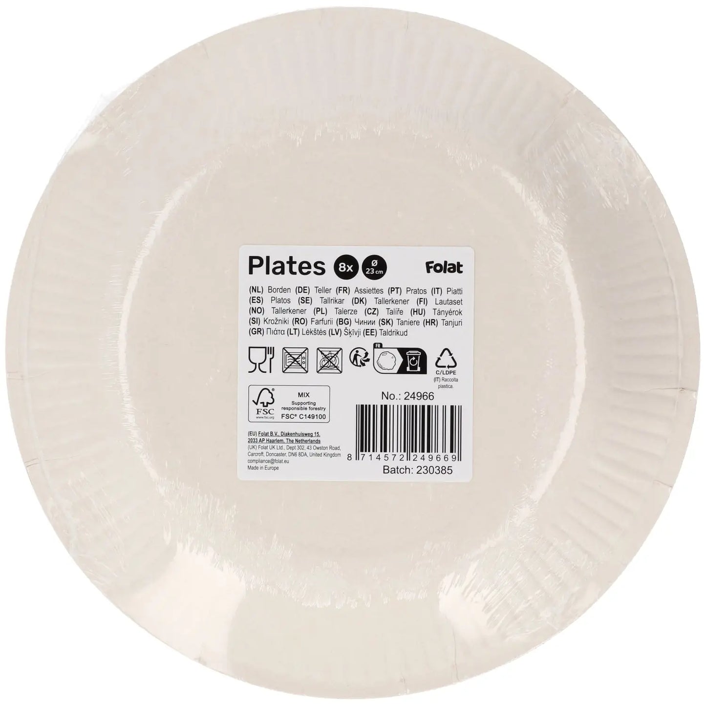 Level Up Gaming Party Paper Plates 23cm - 8 Pieces