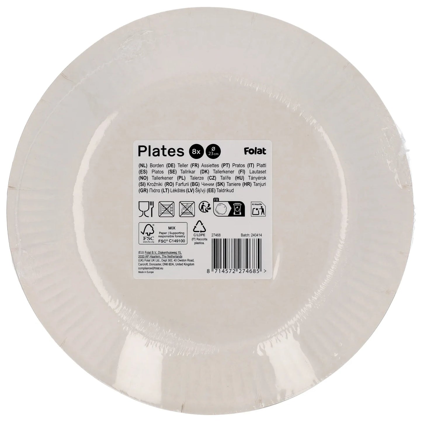 Pirate Party Plates 23cm - 8 Pieces