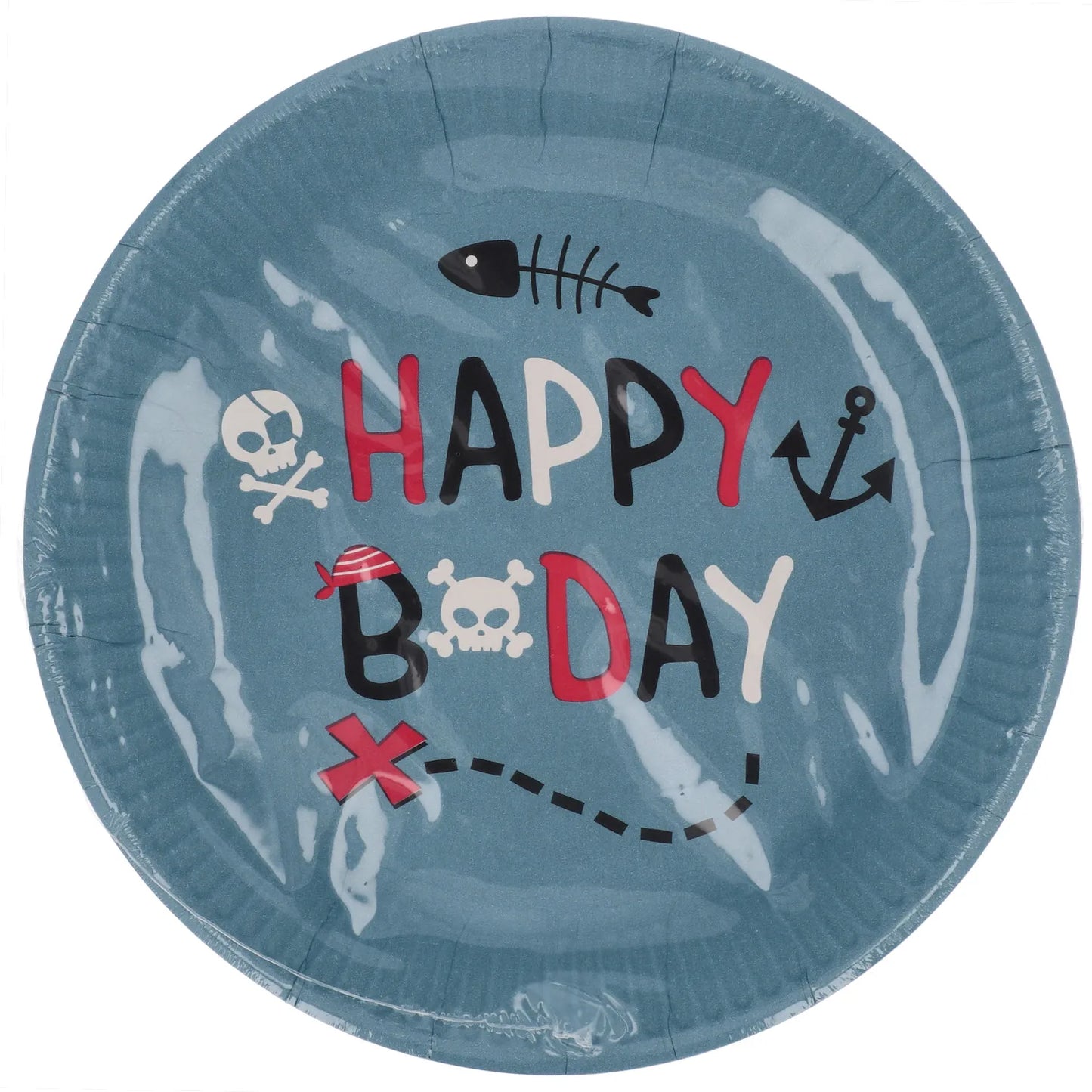 Pirate Party Plates 23cm - 8 Pieces