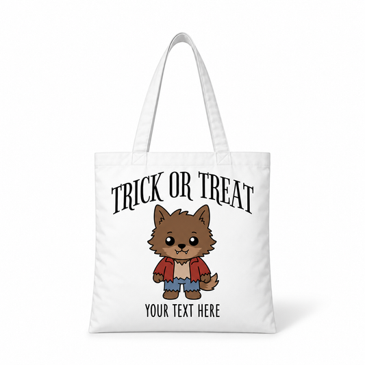 Personalised Halloween Tote Bag - Werewolf