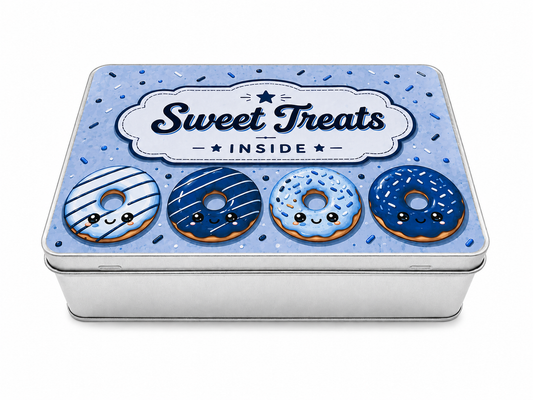 Sweet Treats Inside Doughnut Theme Gift Tin
