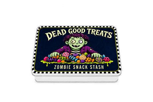 Dead Good Treats Halloween Tin - Zombie Boy