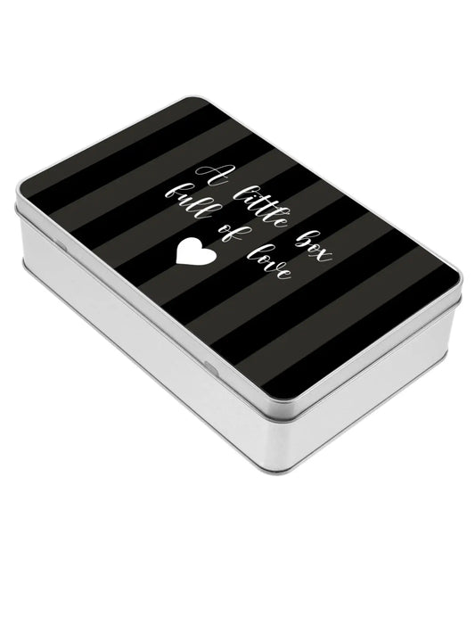 A Little Box Full of Love Black Gift Tin