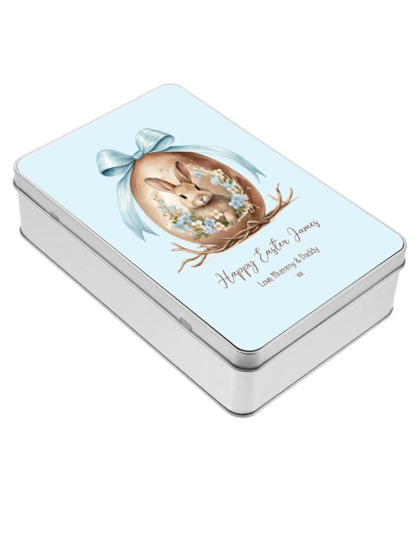 Personalised Easter Rabbit Gift Tin