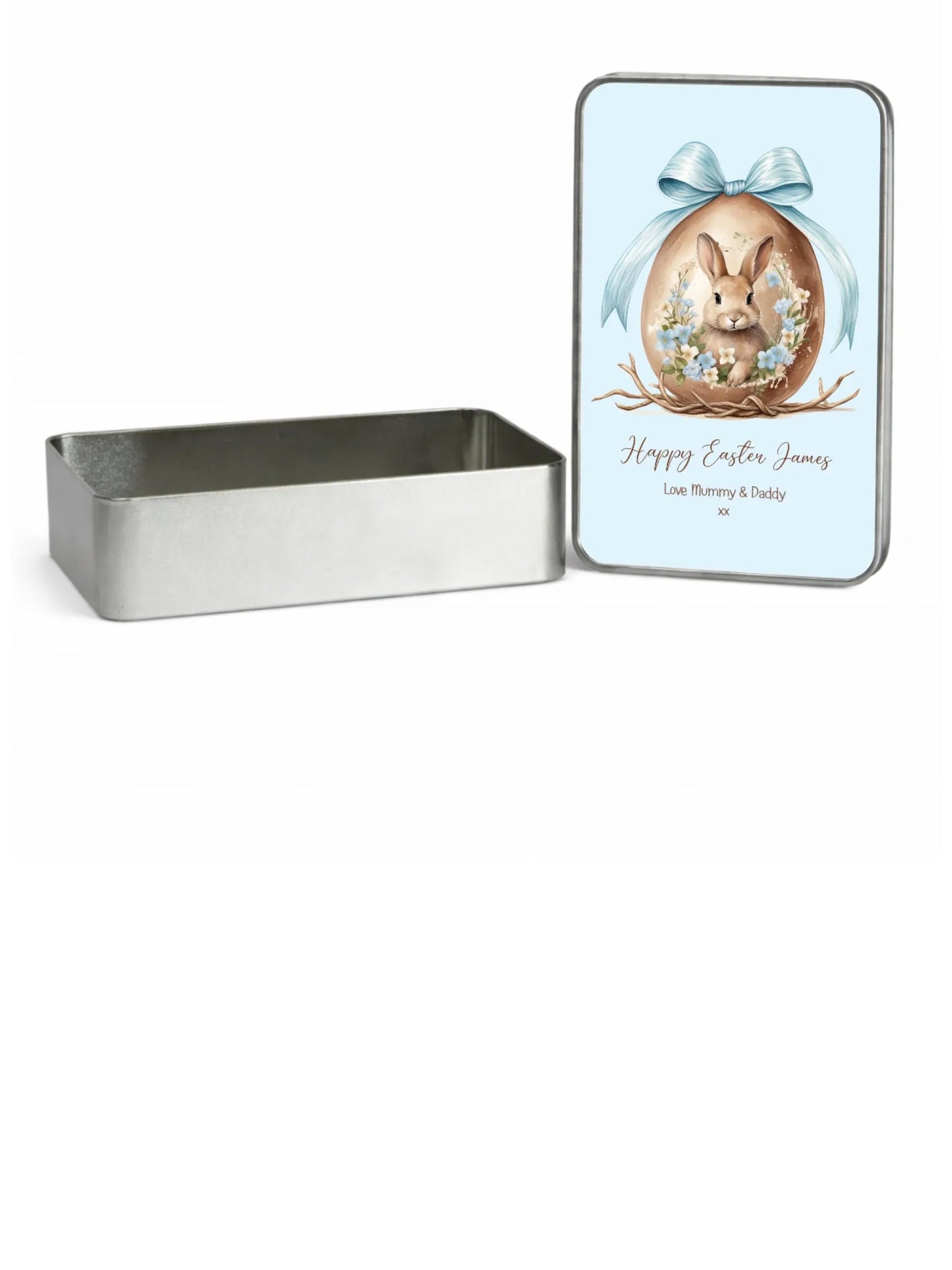 Personalised Easter Rabbit Gift Tin