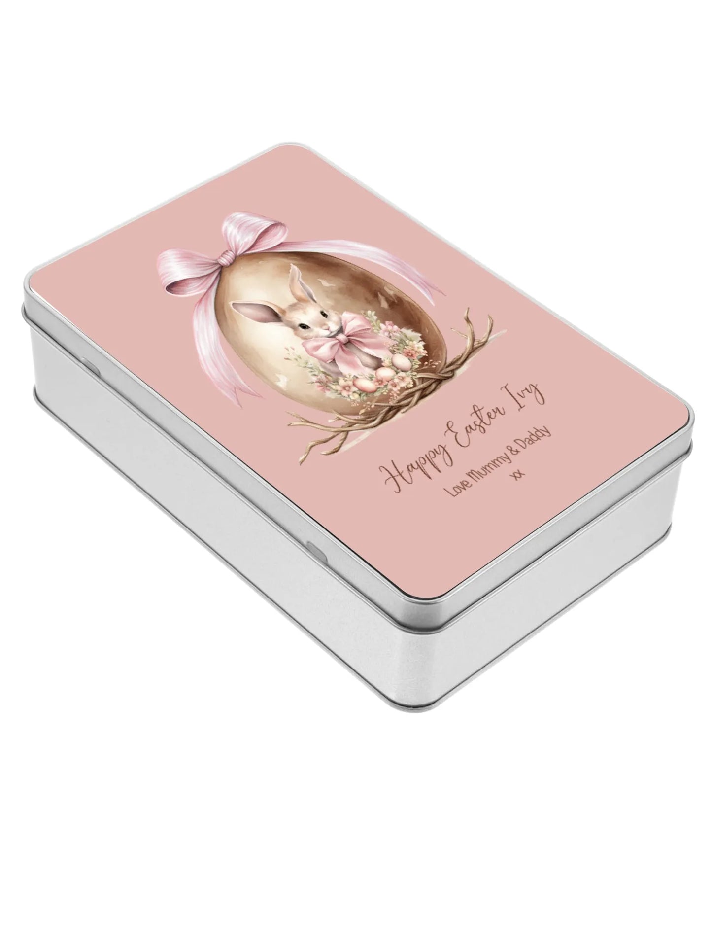 Personalised Easter Rabbit Gift Tin