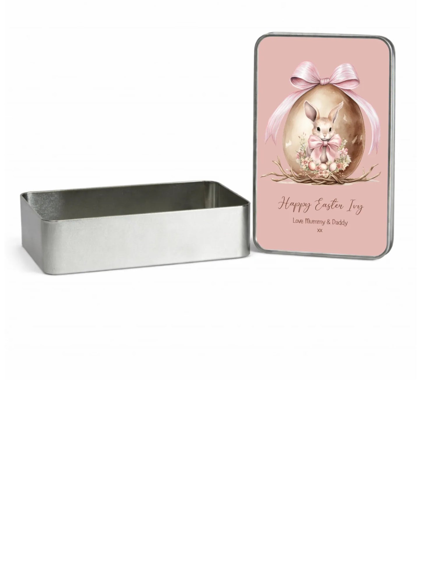 Personalised Easter Rabbit Gift Tin